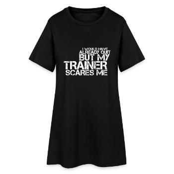 Entraînement, énonciations de forme physique, sports, énonciations drôles - Robe T-shirt Femme - noir - Devant