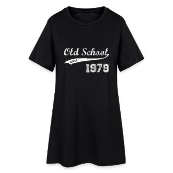 1979 - Frauen T-Shirt-Kleid - Schwarz - Vorne