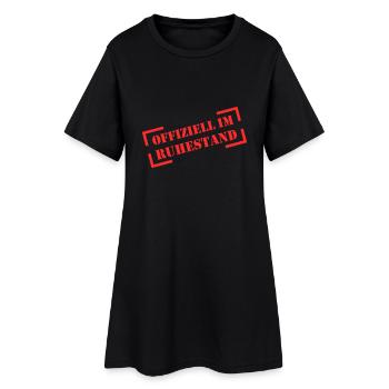 Officially Retired | For pensioners & pensioners - Women’s T-Shirt Dress - black - Front