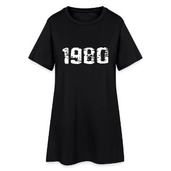 1980 - Robe T-shirt Femme - noir - Devant