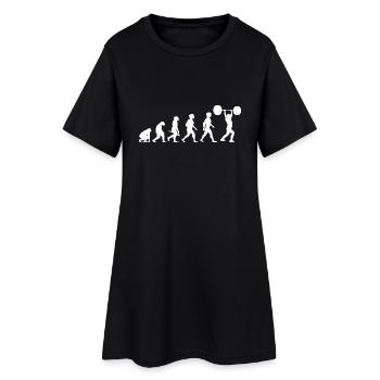 Évolution Bodybuilding d'haltérophilie d'haltérophilie - Robe T-shirt Femme - noir - Devant