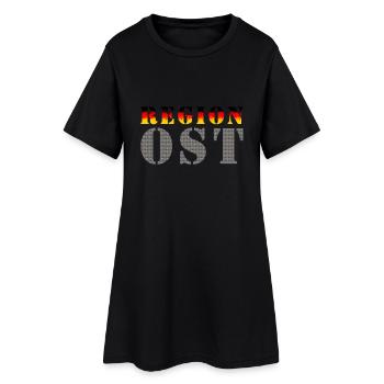 Région de l'Est (Allemagne de l'Est) - Robe T-shirt Femme - noir - Devant
