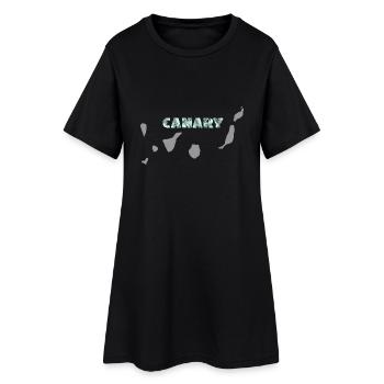 CANARIES - Robe T-shirt Femme - noir - Devant