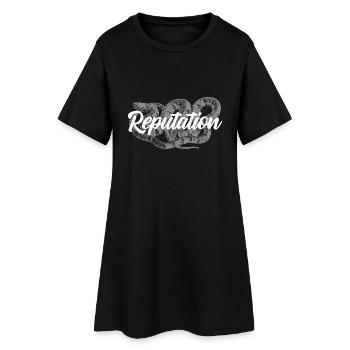 Snake Reputation Schlange - Frauen T-Shirt-Kleid - Schwarz - Vorne