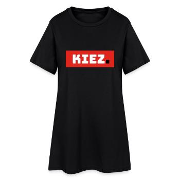 Kiez - Frauen T-Shirt-Kleid - Schwarz - Vorne