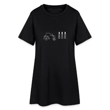 agriculture - Robe T-shirt Femme - noir - Devant