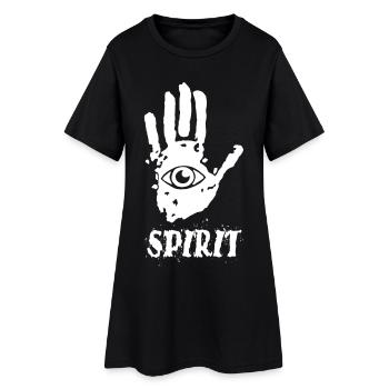 Yoga handprint - Women’s T-Shirt Dress - black - Front