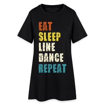 Slogan de mode de vie en ligne - Robe T-shirt Femme - noir - Devant