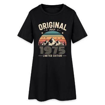 juillet 1975 – Légende des sommets et montagnes - Robe T-shirt Femme - noir - Devant
