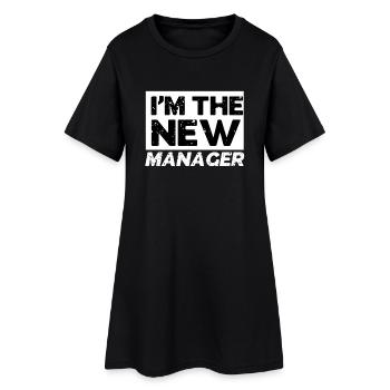 Nouvelle gestion (2von2) - Robe T-shirt Femme - noir - Devant