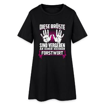 FORSTWIRT - Brüste - Frauen T-Shirt-Kleid - Schwarz - Vorne