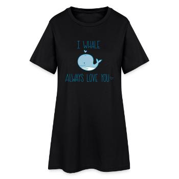 Wal Meer Liebe romantisch Spruch Geschenk - Frauen T-Shirt-Kleid - Schwarz - Vorne