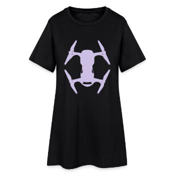 Air Drone - Robe T-shirt Femme - noir - Devant