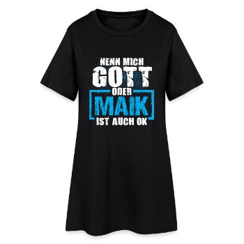 MAIK - ok - Frauen T-Shirt-Kleid - Schwarz - Vorne