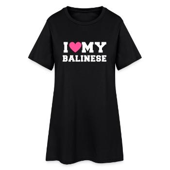 I love my Balinese - Robe T-shirt Femme - noir - Devant