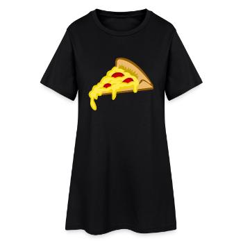 manger de la nourriture pizza pizzeria restaurant62 - Robe T-shirt Femme - noir - Devant