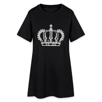 roi couronne royale couronne tour du château château burg2 - Robe T-shirt Femme - noir - Devant
