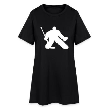 Hockey sur glace - Goalie - Robe T-shirt Femme - noir - Devant