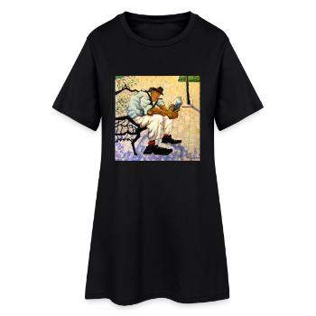 best-seller - Robe T-shirt Femme - noir - Devant