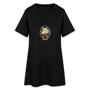 son tout barbecue asur - Robe T-shirt Femme - noir - Devant