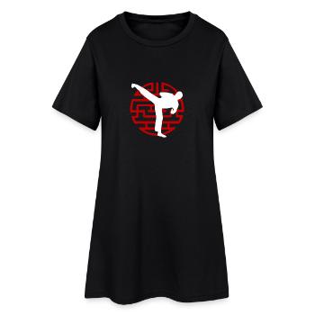 Karaté Sidekick - Robe T-shirt Femme - noir - Devant
