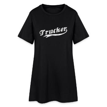 camionneur - Robe T-shirt Femme - noir - Devant