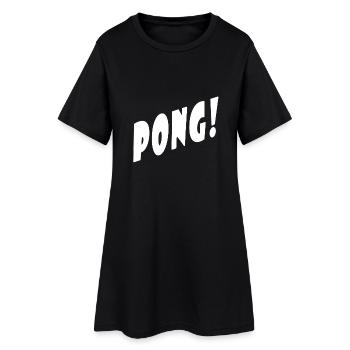 Pong! - Noir / Noir - Partenaire / Duo Look - Ping! - Robe T-shirt Femme - noir - Devant