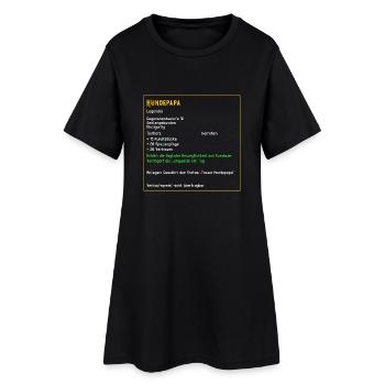 Legendärer Hundepapa Legendär Hund Tiere - Frauen T-Shirt-Kleid - Schwarz - Vorne