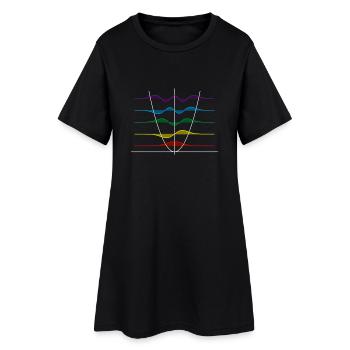 Harmonic oscillator - Women’s T-Shirt Dress - black - Front