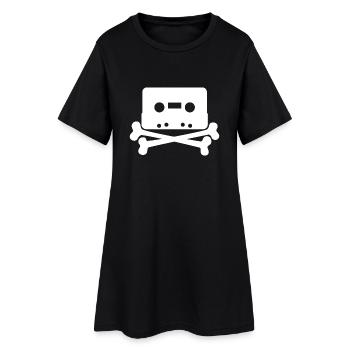 Cassette tête de mort - Robe T-shirt Femme - noir - Devant
