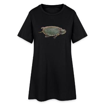 animaux tortue tortue animaux4 - Robe T-shirt Femme - noir - Devant