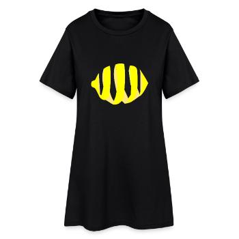 fruits de fruits de zeste de citron idée cadeau aigre - Robe T-shirt Femme - noir - Devant