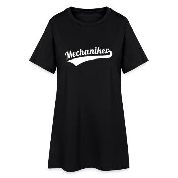 Mechaniker - Frauen T-Shirt-Kleid - Schwarz - Vorne