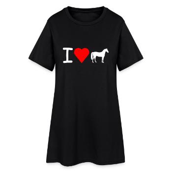 I love Pferde - Robe T-shirt Femme - noir - Devant
