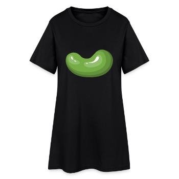 haricots légume légumes de haricots de vegetables18 - Robe T-shirt Femme - noir - Devant