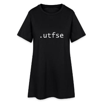 utfse - utilisez le moteur de recherche putain - Robe T-shirt Femme - noir - Devant