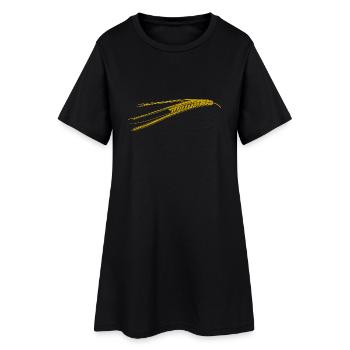 getreide corn cereal wheat weizen veggie gemuese v - Frauen T-Shirt-Kleid - Schwarz - Vorne