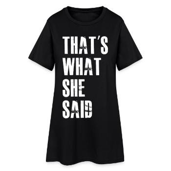 C’est ce qu’elle a dit - Robe T-shirt Femme - noir - Devant