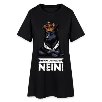 Avant de demander aux chiens de berger noir - Robe T-shirt Femme - noir - Devant