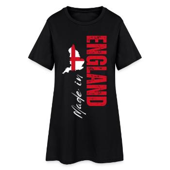 Made in England, born in England - Women’s T-Shirt Dress - black - Front