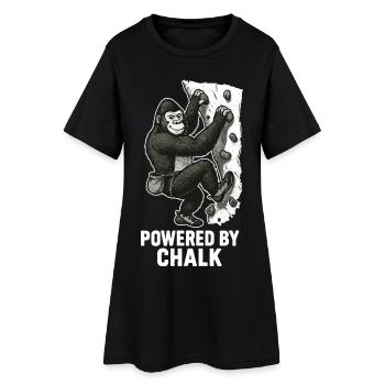 Bloc de gorille – Propulsé par la Déclaration à la craie - Robe T-shirt Femme - noir - Devant