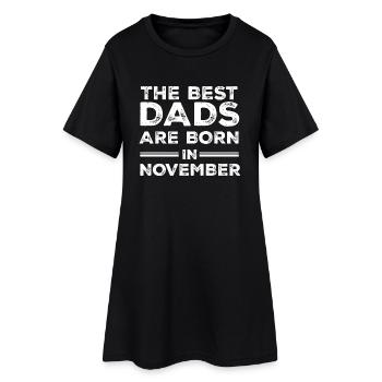 Le meilleur papa Père cadeau d'anniversaire Novembre - Robe T-shirt Femme - noir - Devant