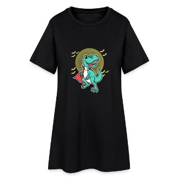 Halloween dinosaurs - Women’s T-Shirt Dress - black - Front