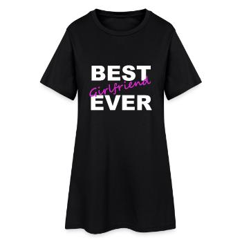 Best Girlfriend Ever Girlfriend T-shirt - Women’s T-Shirt Dress - black - Front
