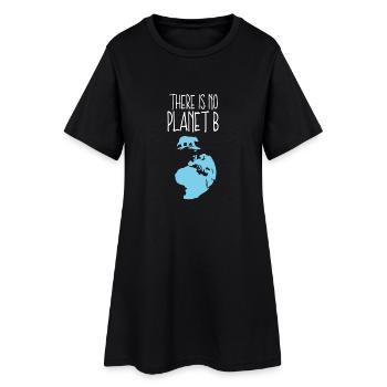 Kein Planet B Klimaerwärmung Klimawechsel Geschenk - Frauen T-Shirt-Kleid - Schwarz - Vorne