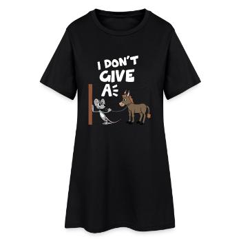 Souris de cheval d'âne je ne donne pas un amusement drôle drôle ne - Robe T-shirt Femme - noir - Devant