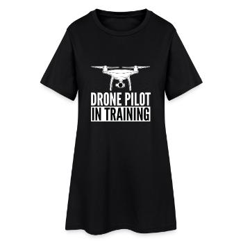 DRONE - Drone pilot in training - Women’s T-Shirt Dress - black - Front