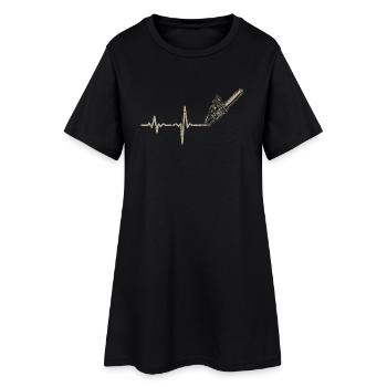 Shirt cadeau Heartbeat Holzwirt - Robe T-shirt Femme - noir - Devant