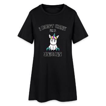 Je ne me soucie pas que je suis une chemise licorne pour les filles - Robe T-shirt Femme - noir - Devant