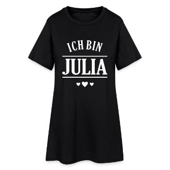 Ich bin Julia - Frauen T-Shirt-Kleid - Schwarz - Vorne